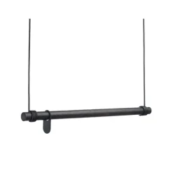 Porte-manteau Swing, oak black, m, corde black