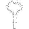 Porte-manteau Tree, noir