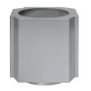 Pot Funki XL 70 cm, Aluminium brossé