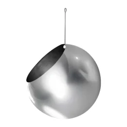 Pot suspendu GLOBE Ø17 cm h28 cm, Argent
