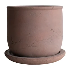 Pot Terra, Brown, Ø18x18 cm