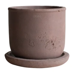 Pot Terra, Brown, Ø16x16 cm