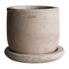 Pot Terra, Sand, Ø14x14 cm