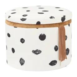 Pouf avec rangement Pippi Ø40x30,5 cm, Multi