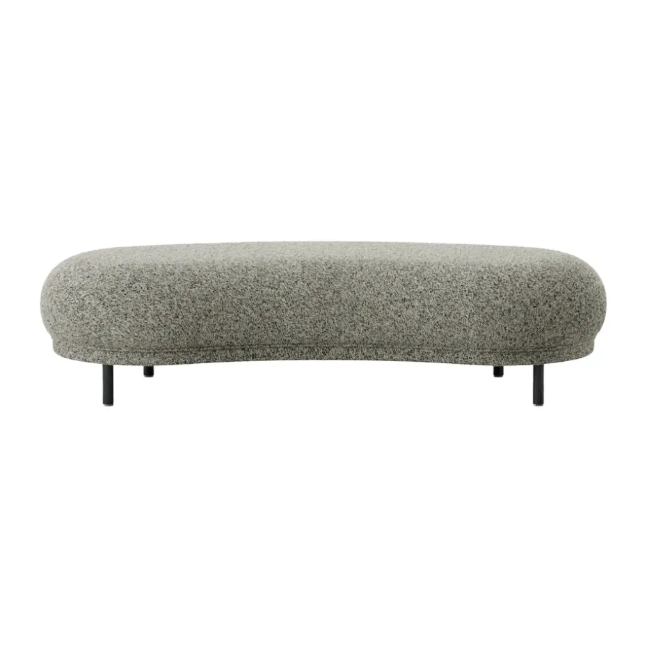 Pouf Dandy, Black oak-Spiral 23 Monochrome