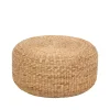 Pouf Lily Ø59 cm, natural, jacinthe d’eau, rond