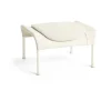 Pouf O2 Ottoman, Soft cream acier laqué eggshell