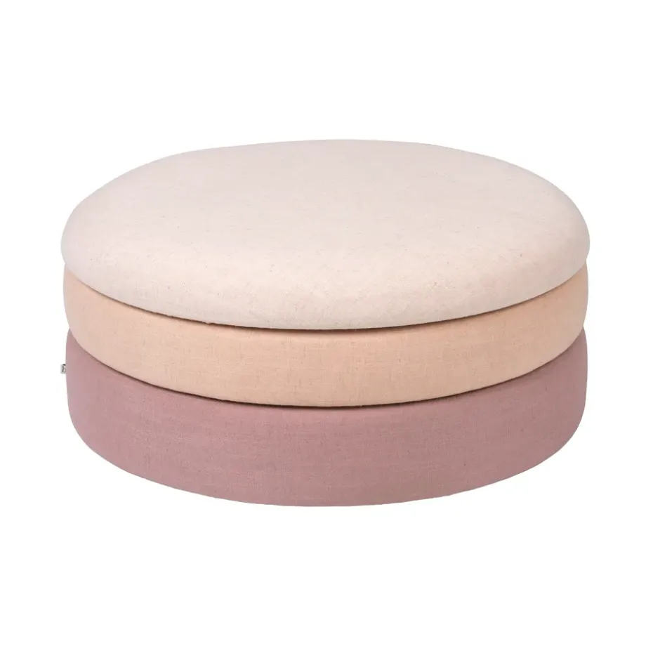Pouf Pond 30 cm, Teintes roses