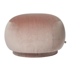 Pouf Rico, Devoré Velvet-blush
