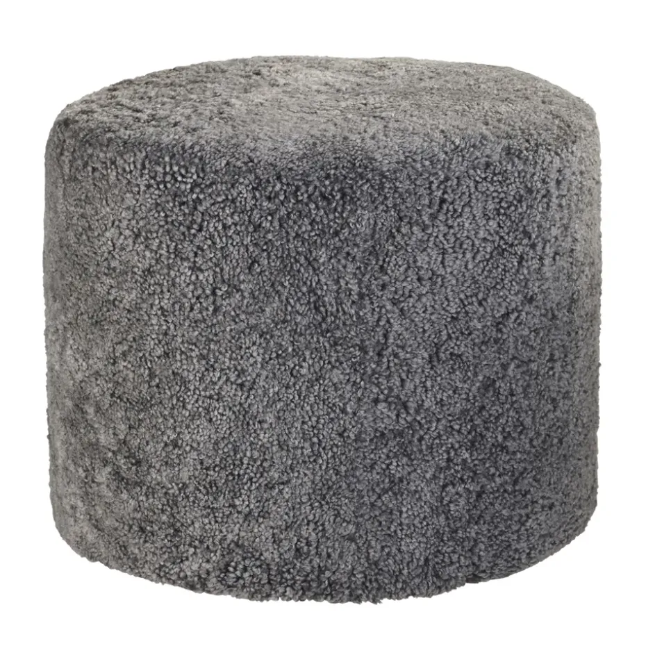 Pouf Shepherd Frida, gris graphite