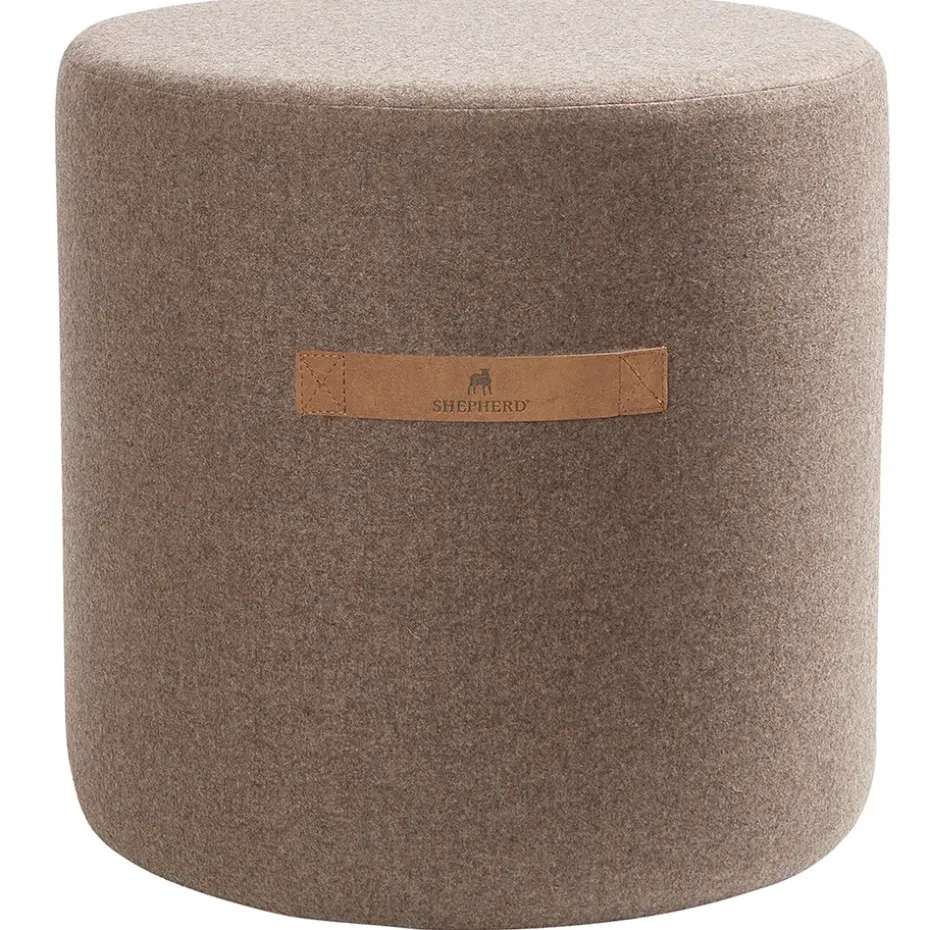Pouf Shepherd Sara 40 cm, Cappuccino