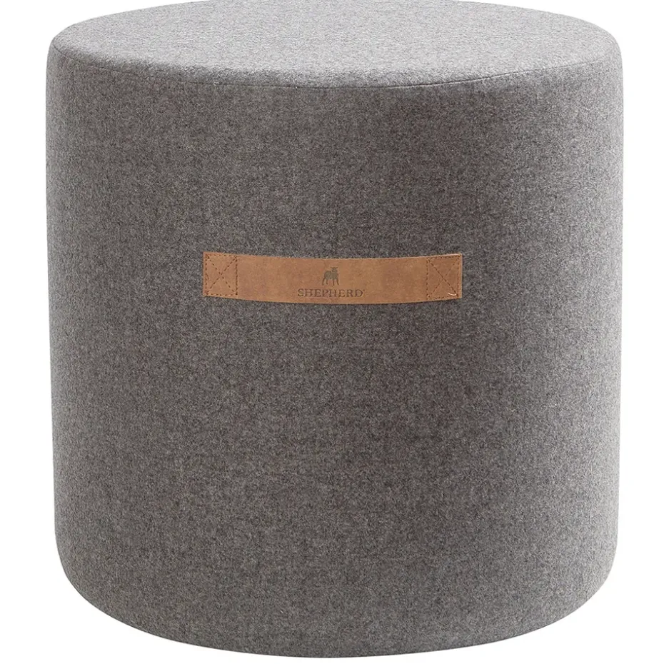 Pouf Shepherd Sara 40 cm, granite