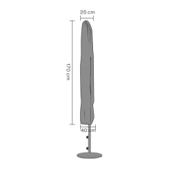 Protection de meuble Brafab parasol, Noir 170 cm