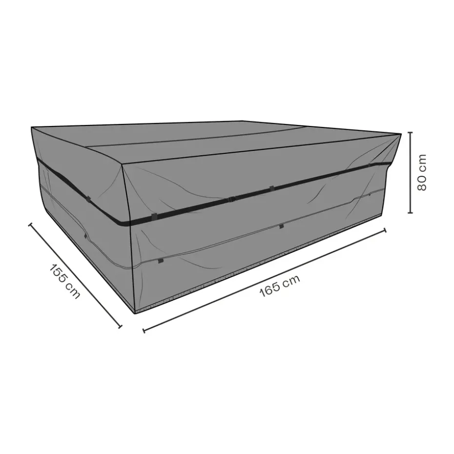 Protection de meuble Brafab ensemble salle à manger, Noir 165x155 cm