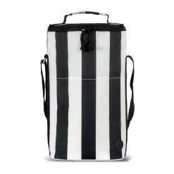 Sac isotherme City haut 9 L, Noir-blanc