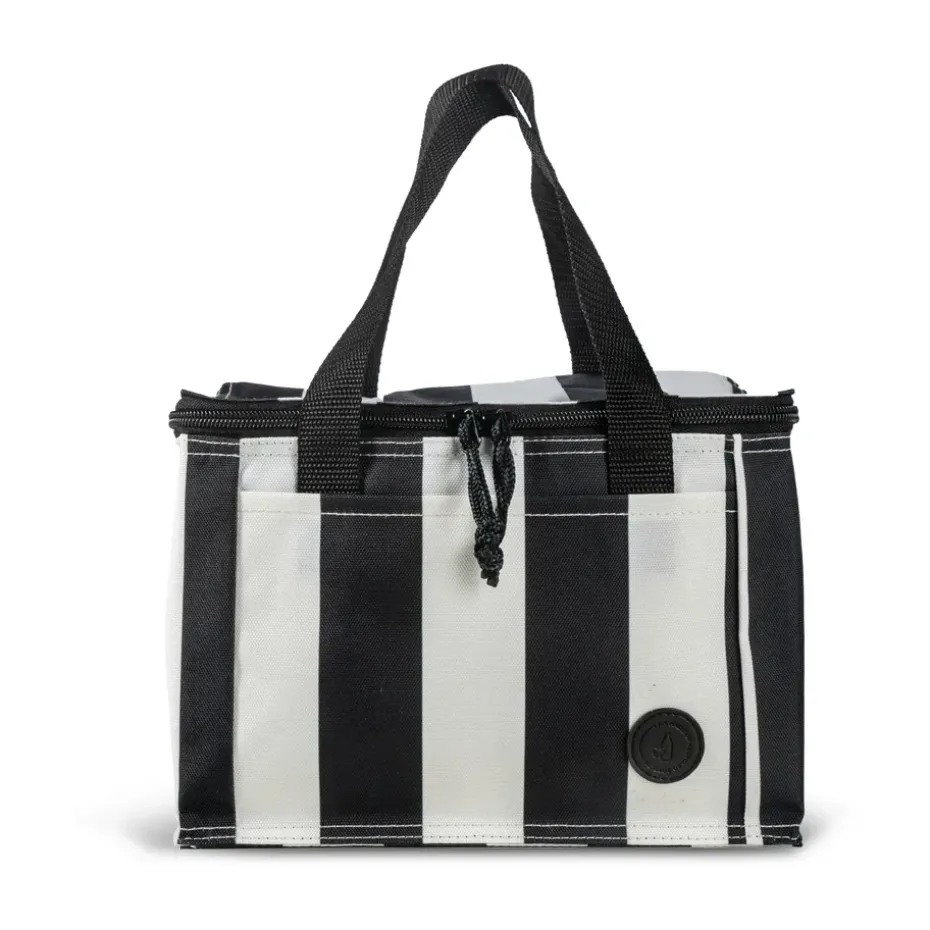 Sac isotherme City petit 3,2 L, Noir-blanc