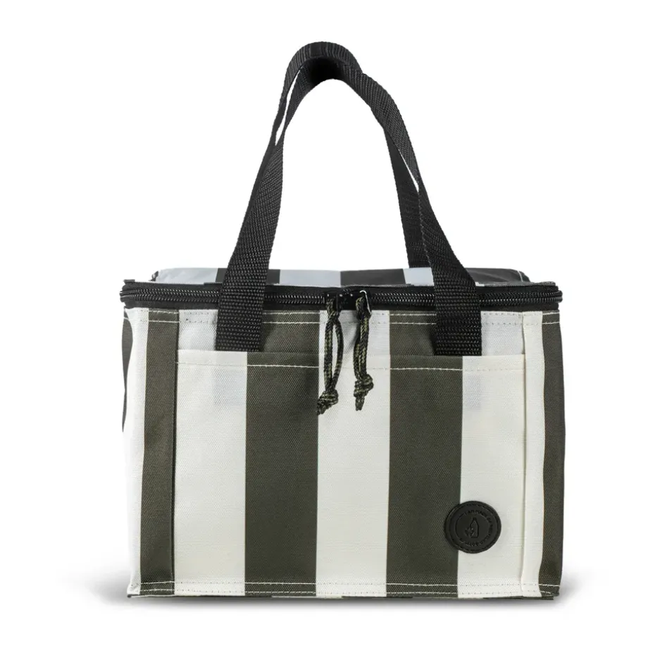 Sac isotherme City petit 3,2 L, Vert-blanc