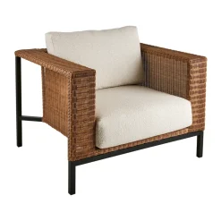 Shell fauteuil lounge, Teddy rice-noir
