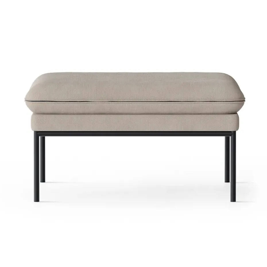 Siège pouf Turn, Coton lin naturel