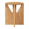 Simple tabouret Ø36 cm, Chêne verni chaud