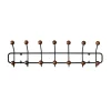 Support à vêtements Bill Horizontal S, Noir-marron foncé