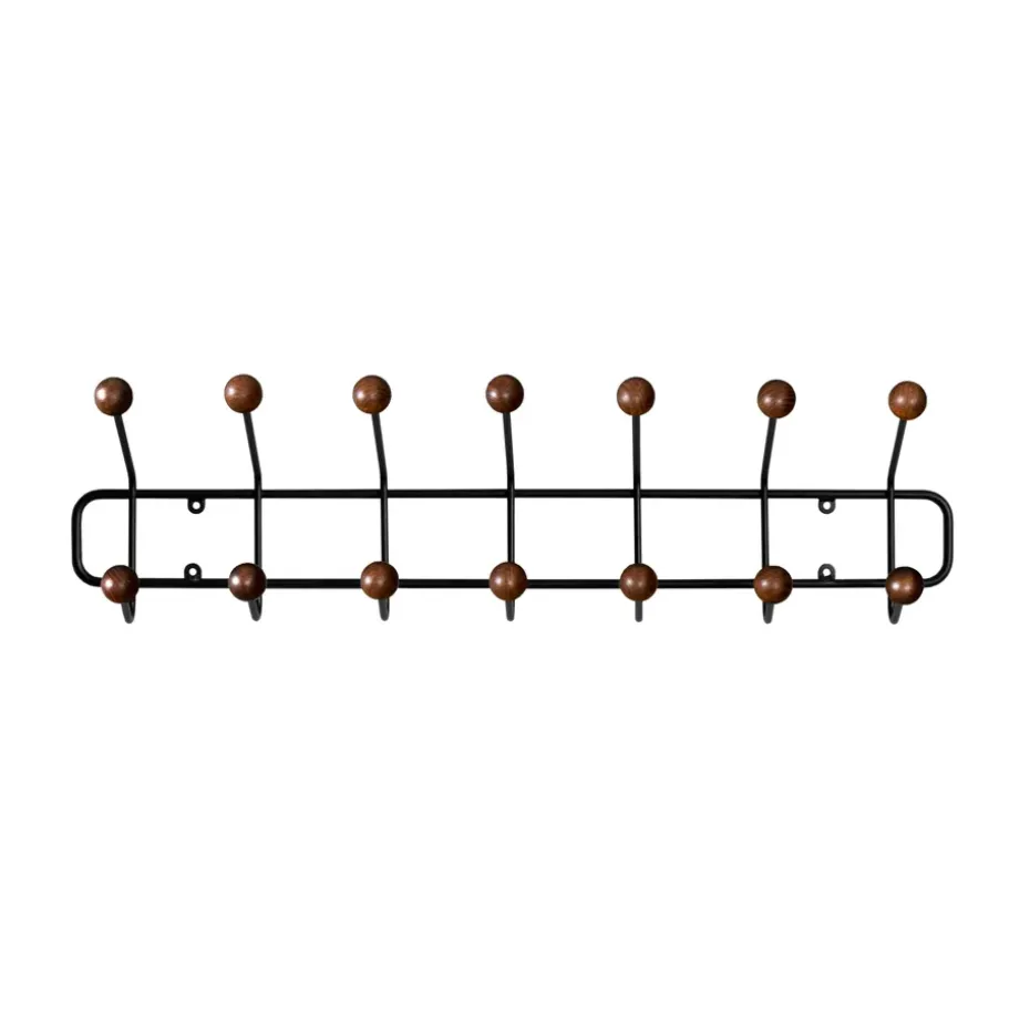 Support à vêtements Bill Horizontal S, Noir-marron foncé