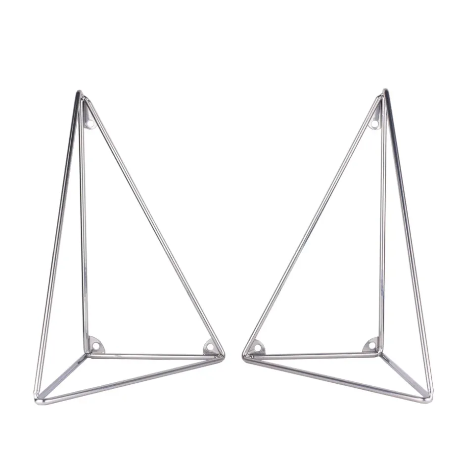 Support Pythagoras, lot de 2, chrome
