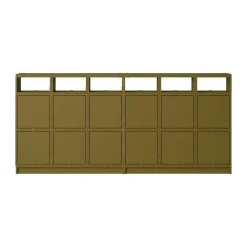 Système de rangement Stacked buffet configuration 1, Brown green