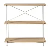 Système d'étagères A91 Nordhavn, Oak nature lacquered Silk Grey LS