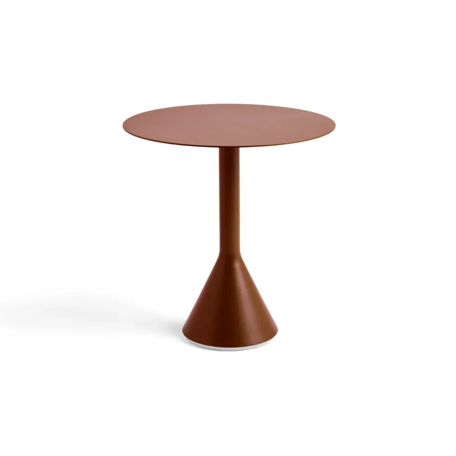 Table à café ronde Palissade Cone, Iron red, Ø70 cm
