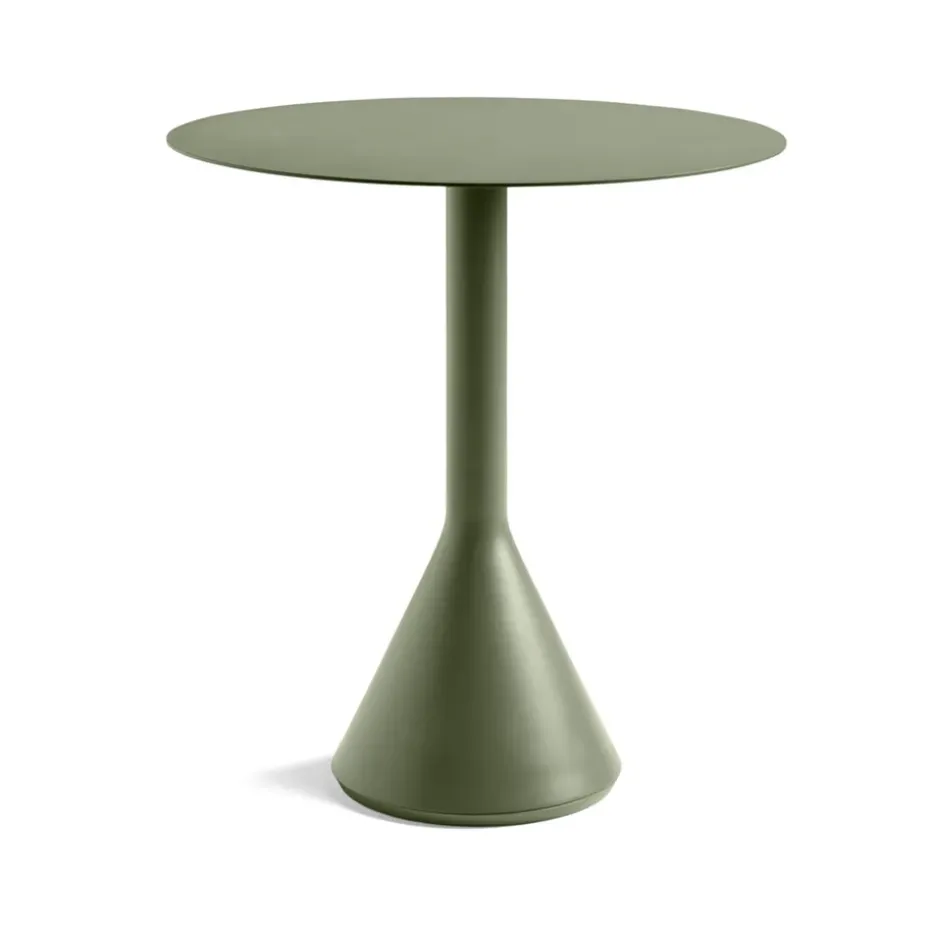 Table à café ronde Palissade Cone, Olive, ø70