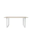 Table à manger 70/70 170x85 cm, Oak veneer-Plywood-White