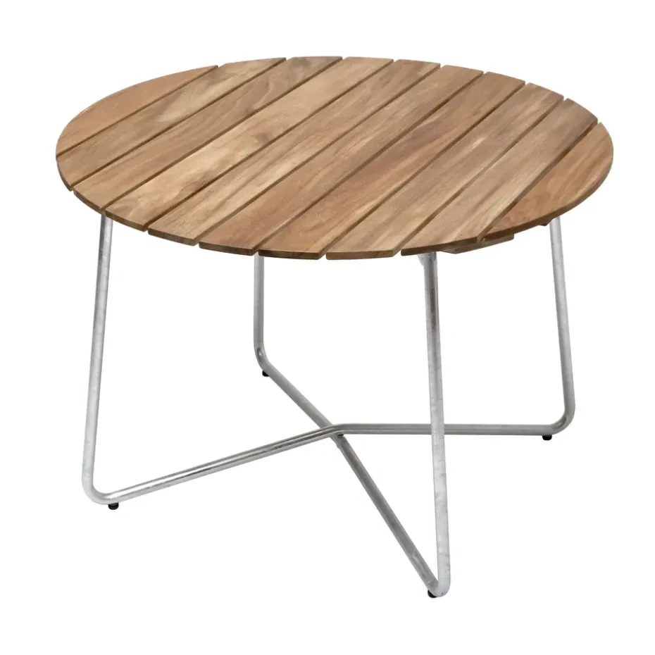 Table à manger 9A, Teck Ø100 cm