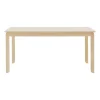 Table à manger Alfred 90x160 cm, Chêne pigmenté blanc