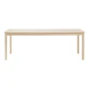 Table à manger Alfred 90x220 cm, Chêne pigmenté blanc