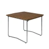 Table à manger B31, Teck-structure en acier avec galvanisation à chaud