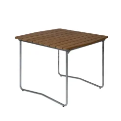 Table à manger B31, Teck-structure en acier avec galvanisation à chaud
