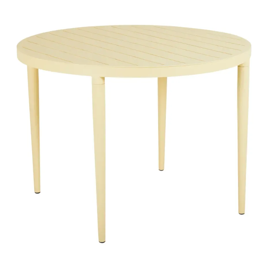 Table à manger Bigby, Lemon, Ø100 cm