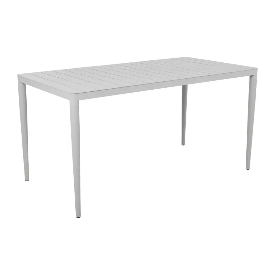 Table à manger Bigby, Light grey, 144x76 cm
