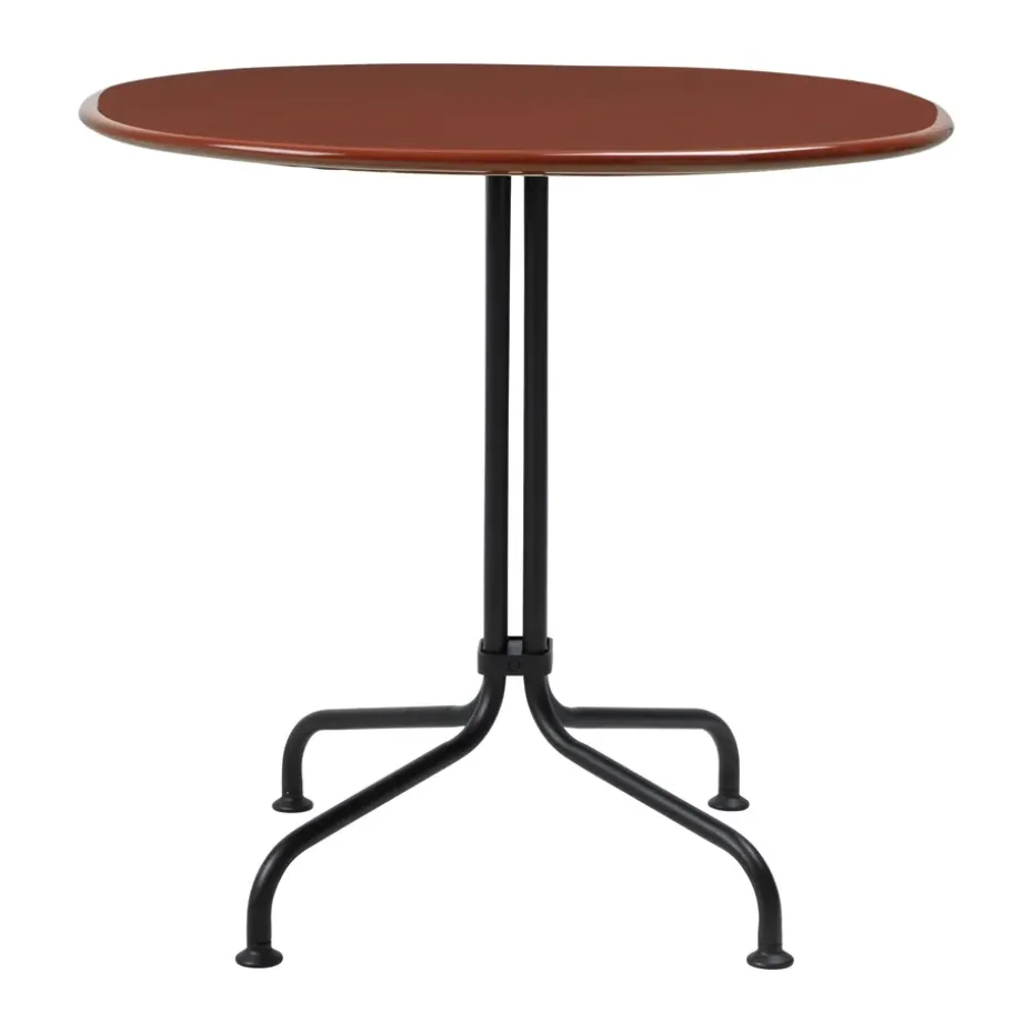 Table à manger Carmel Bistro, 75x75 cm, Rock red-black semi matt