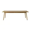 Table à manger C35C 95x220 cm, Oak nature-oak nature lacquered