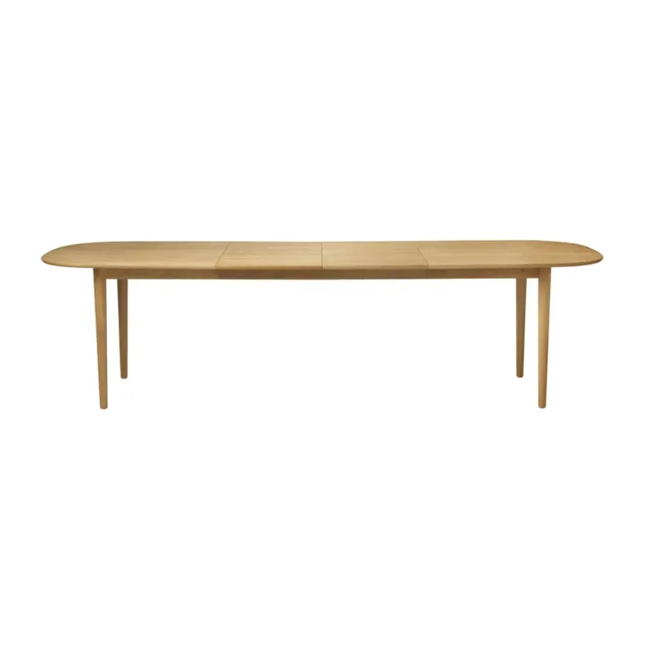 Table à manger C63E2TIL avec 2 rallonges, Oak nature oiled