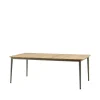 Table à manger Core teak 210x100x74 cm, Pied taupe