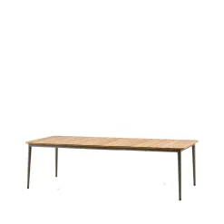 Table à manger Core teak 274x100x74 cm, Pied taupe