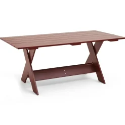 Table à manger Crate Dining Table 180x89,5 cm pin laqué, iron red