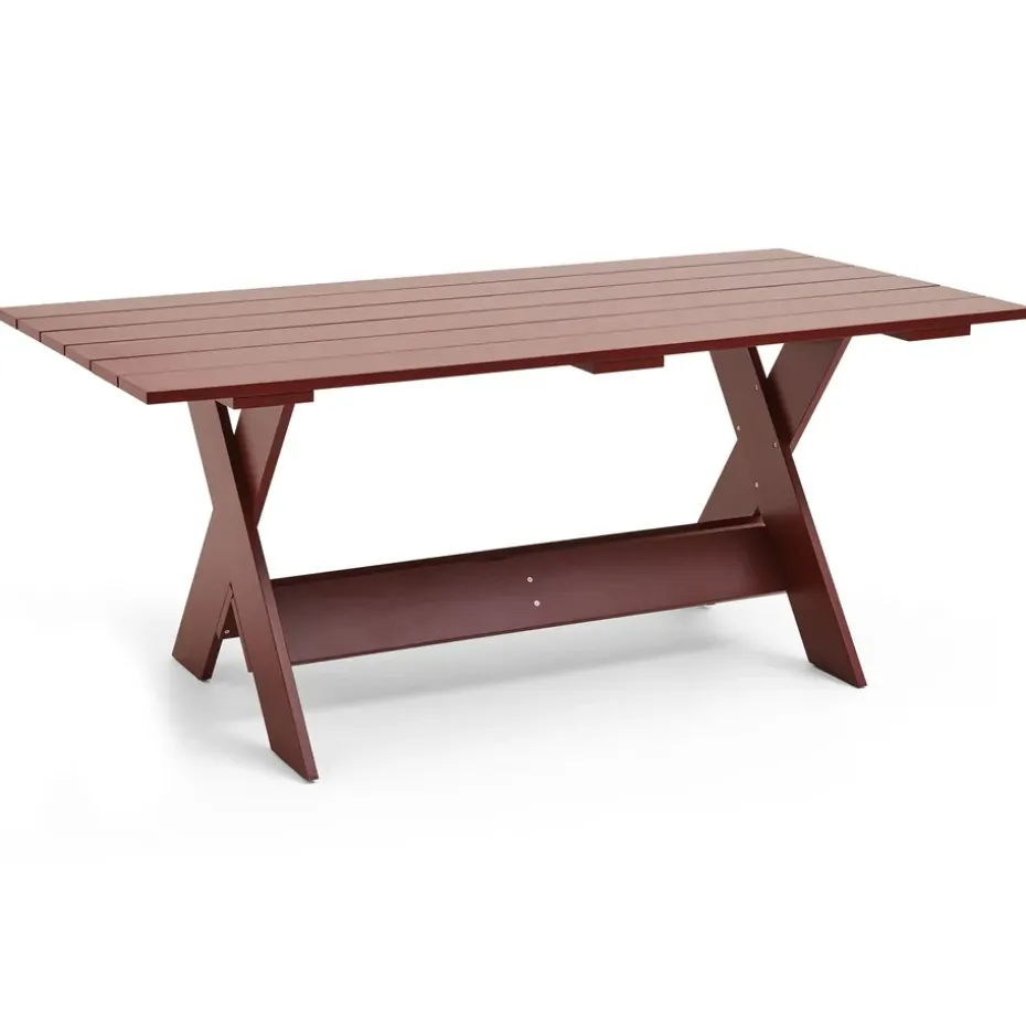 Table à manger Crate Dining Table 180x89,5 cm pin laqué, iron red