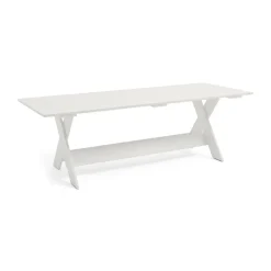 Table à manger Crate Dining Table 230x89,5 cm pin laqué, White