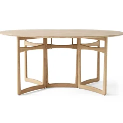 Table à manger Drop Leaf HM6, Chêne huilé blanc