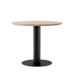 Table à manger In Between SK11, chêne huilé, structure en métal noir mat