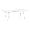Table à manger Loop Stand incl. support 92,5x200 cm, White-white laminate-plywood